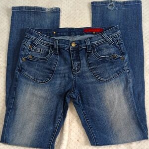 Vigoss Women's Straight Leg Jeans - Blue